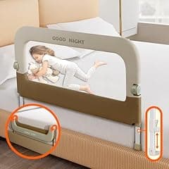 Deeteck Adjustable Bed Guard Rail for Toddlers