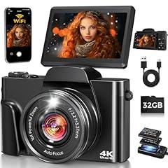 FACLAM 4K WiFi Vlogging Camera 64MP