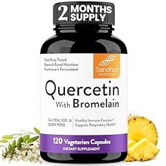 Sandhu's Quercetin with Bromelain 1000mg Bioflavonoids Supplement