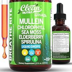 Clean Nutraceuticals Mullein Liquid Lung Detox Supplement