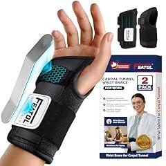 FEATOL Carpal Tunnel Wrist Brace 2 Pack