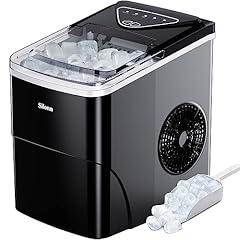 Silonn Ice Maker Countertop, 26lbs Self-Cleaning Machine