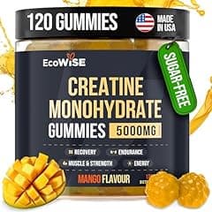 EcoWise Wellness Creatine Monohydrate Gummies Mango