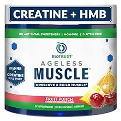 BioTrust Ageless Muscle Builder Creatine HMB Powder Fruit Punch