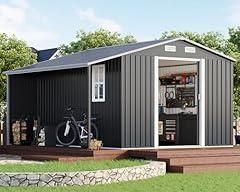 Amerlife Outdoor Storage Shed with Windows