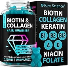 S RAW SCIENCE Biotin Collagen Hair Growth Gummies