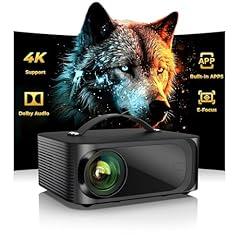 4K Outdoor Projector with WiFi 6 and Bluetooth