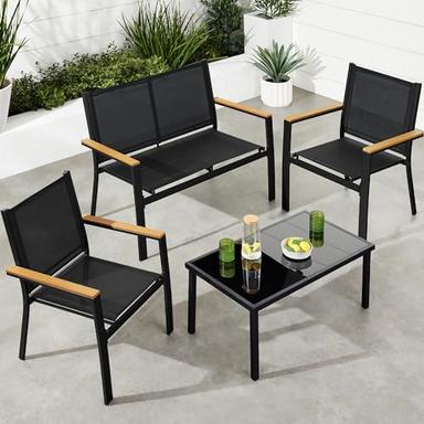 black patio furniture