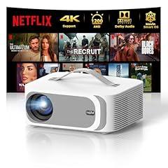 Lisowod 4K Smart Projector with WiFi 6