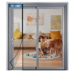 Longeas Magnetic Screen Door Mesh 74" X 82"