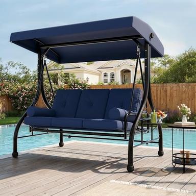 patio swings with canopy