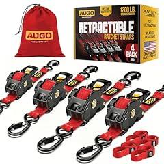 AUGO Retractable Ratchet Straps with Soft Loops