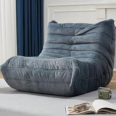 Hobestluk Giant Bean Bag Chair Bluegrey Plush