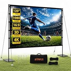 STWUI 120 Inch Portable Projector Screen with Stand