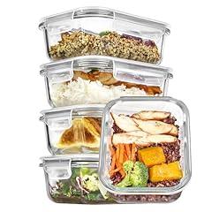 Vtopmart Glass Storage Containers 5-Pack Set