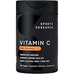 Sports Research High Potency Vitamin C 1000mg 240 Count