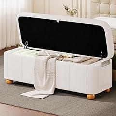 Einhomn Ottoman with Storage and Upholstered Seat