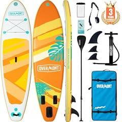 Overmont Inflatable Stand Up Paddle Board Tropicana
