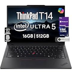 Lenovo ThinkPad T14 Gen 5 Business Laptop 14" FHD+ IPS, Intel Ultra 5 125U, 16GB DDR5 RAM, 512GB SSD, 5MP HD Webcam, Fingerprint, Backlit, Wi-Fi 6E, 2 Thunderbolt 4, AI PC, W11P, 3 Yr Wty
