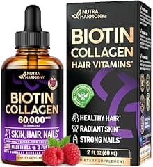 NUTRAHARMONY Liquid Biotin & Collagen Drops 60000 mcg