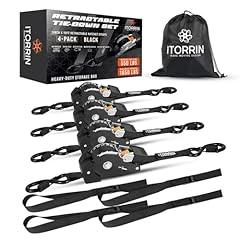 ITORRIN Retractable Ratchet Straps