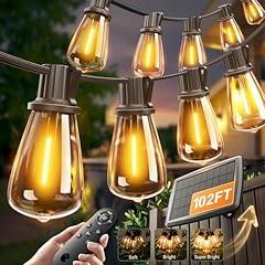 Addlon 102FT Solar String Lights with Remote