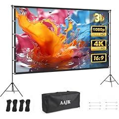 AAJK 120-inch Portable Projector Screen with Stand