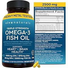 Triple Strength Omega 3 Fish Oil Supplement