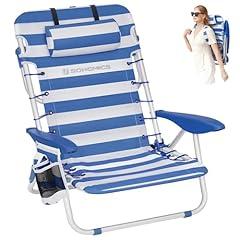 SONGMICS Portable Backpack Beach Chair UGCB62BU
