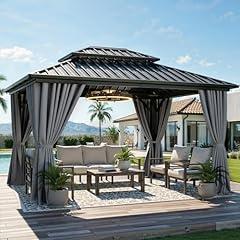 YITAHOME Aluminum Frame Hard Top Gazebo