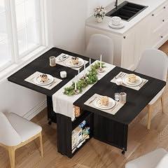 Garvee Folding Dining Table with Storage