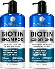 Biotin Shampoo and Conditioner Set by BELLISSO