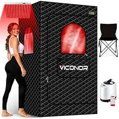 Viconor Portable Infrared Sauna Tent with Red Light Therapy