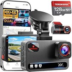 TERUNSOUl 4K+4K Dash Cam Front and Rear