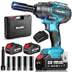Seesii 1000Nm Cordless Impact Wrench WH760