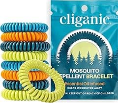 Cliganic Mosquito Repellent Bracelets DEET-Free 50 Pack