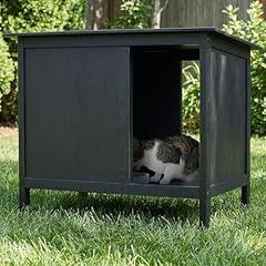 Veehoo Outdoor Cat Shelter and Feeding Station