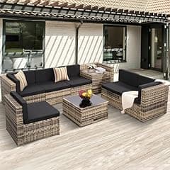 Outdoor Wicker Rattan Patio Furniture Set