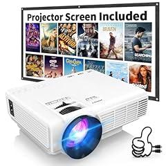 PANSEBA Mini Bluetooth Projector with Screen