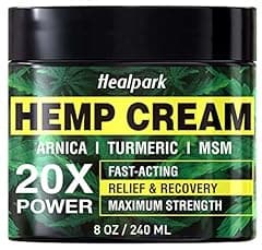 Healpark Natural Hemp Cream - Maximum Strength