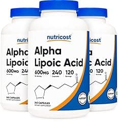 Nutricost Alpha Lipoic Acid 600mg Vegetarian - 240 Capsules