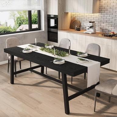 black kitchen table