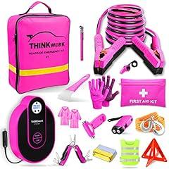 THINKWORK Pink Car Emergency Kit