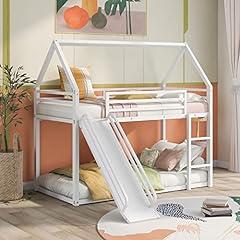Merax Twin Over Twin Bunk Bed with Slide