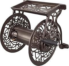 Liberty Garden 704 Cast Aluminum Wall Mount Hose Reel