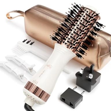 dual voltage hair dryer brush