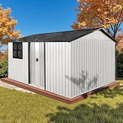 LINKHOO XL Steel Storage Shed with Window