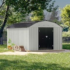 Patiowell 10x12 FT Barn Style Metal Shed