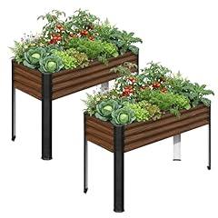 SnugNiture Metal Raised Garden Bed with Legs