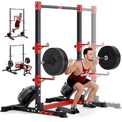 Yoleo Adjustable Squat Rack with Pull-Up and Dip Bars